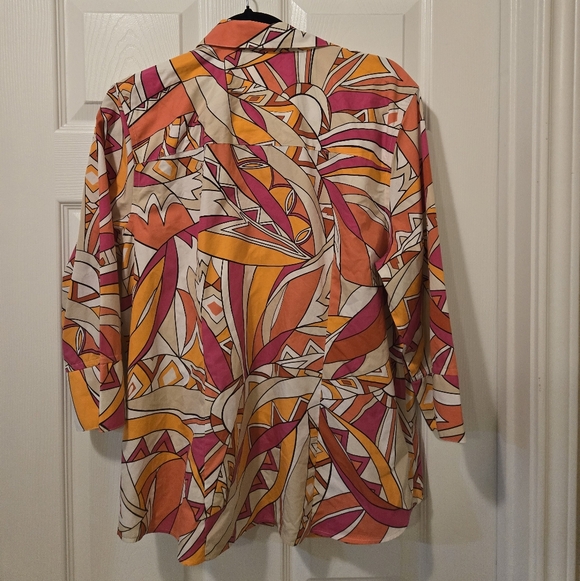 Chico's Multicolor Abstract Blouse - Picture 7 of 9